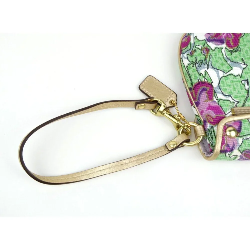 Coach Ashley Iris‎ Floral Flap Wristlet